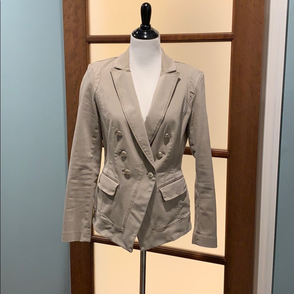 White House Black tan jacket sz 8 excellent condi